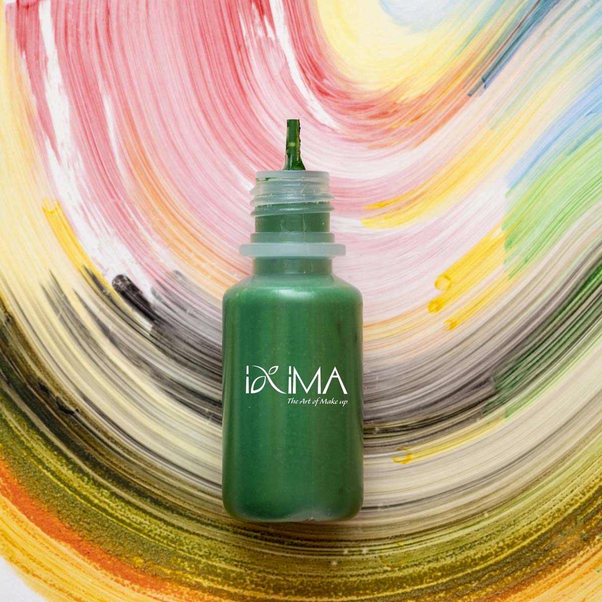 Body painting a base d'acqua colore verde